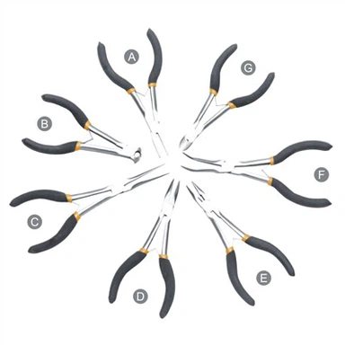 Spitzzange mit parallelen Backen